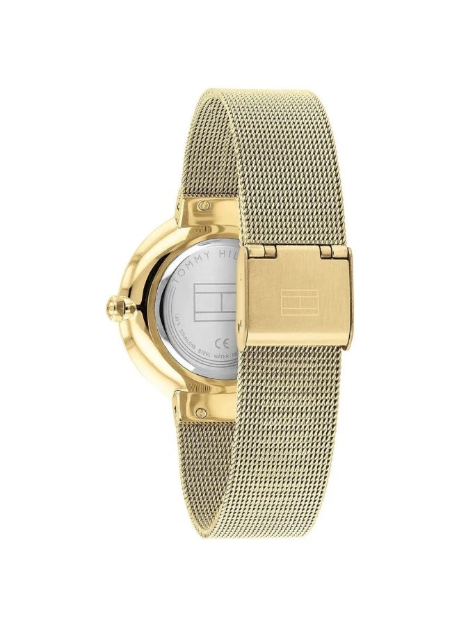 Tommy Hilfiger Liberty Women’s Watch 1782217 – Gold Dial, Gold Stainless Steel Strap, 30M Water Resistant - Image 3